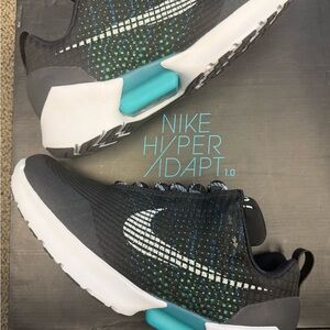 Nike HyperAdapt 1.0 Black (1st Release Pair Special Box) with White and Teal